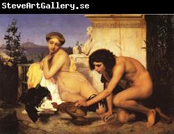 Jean Leon Gerome Young Greeks at a Cockfight